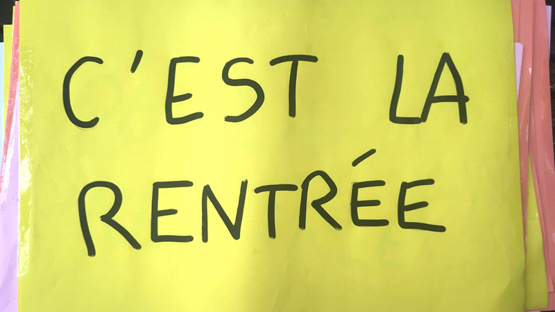 C’est la rentrée